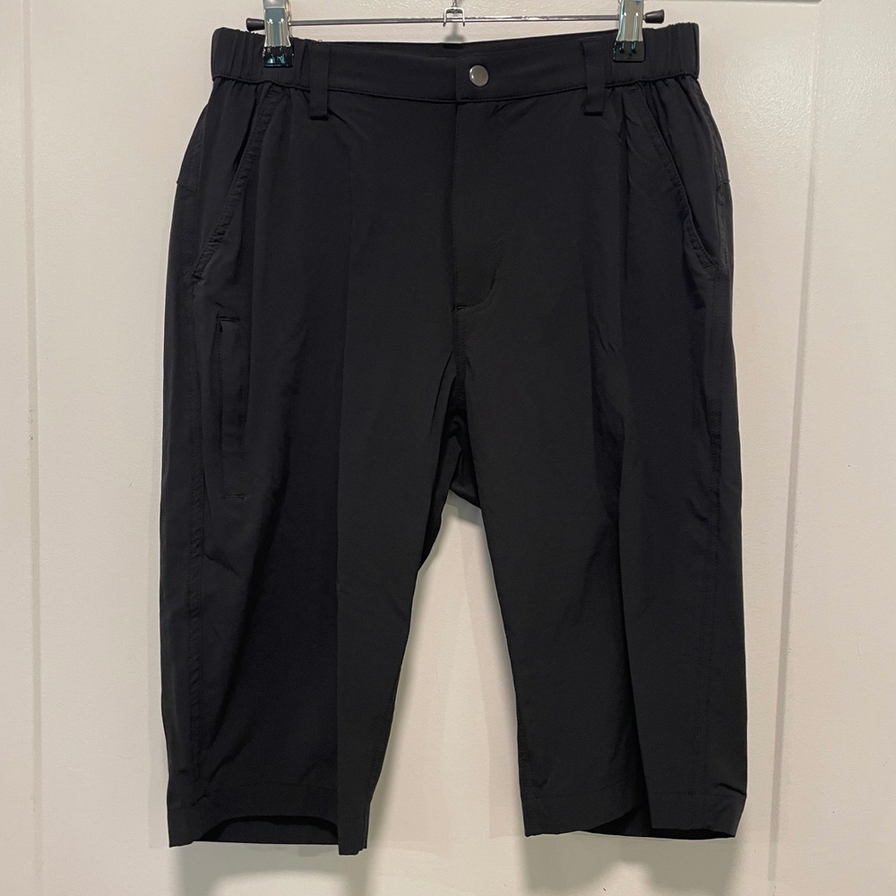 Baleaf Mens Hiking Knickers Black Stretch Quick Dry Cropped Cargo Pants Small